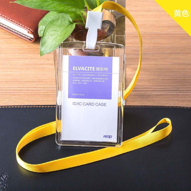Reap 7175 85*54mm acrylic ID Card Holder Clear Vertical or horizontal style for Office ID Name Tags and Badge Holder