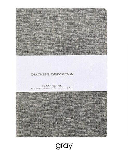 Vintage Linen Fabric Stationery Notebook Journal Diary Travelers Notebook School Notebook Cute Blank Paper