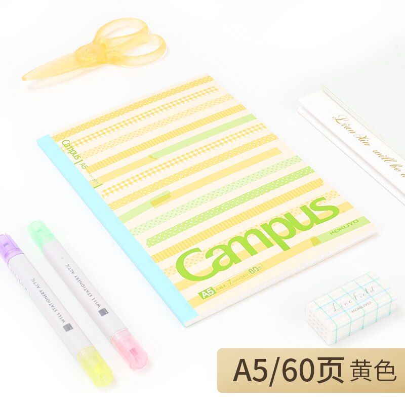 KOKUYO WCN-CNB3430 Campus Notebook Dotted Line Not Easy To Scatter Color Cover Portable Practical Student Office Supplies