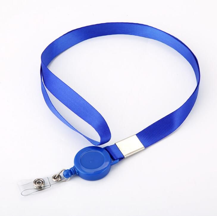 1pc Variety Colors Retractable Lanyard Neck Strap Badge Holder Credit Card ID Holders Name Card  Badge Clip  Office Supplies