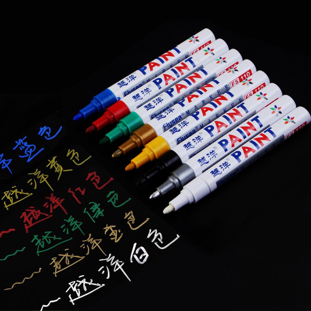 12 pcs Universal Paint Marker Pens Permanent Waterproof Tyres Cars pen Doodle Pen with Portability