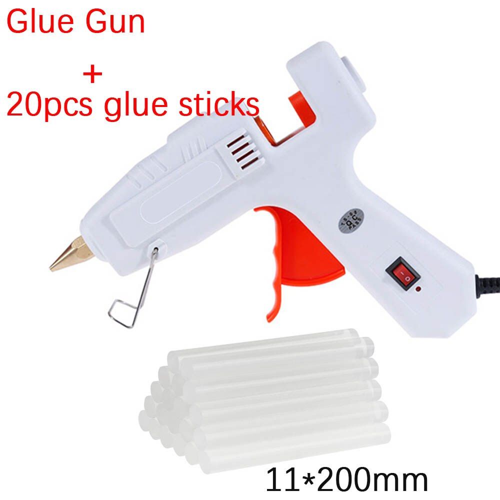 80W-120W Hot Melt Glue Gun With 11*200MM Glue Stick DIY Mini  Adhesive Stick Hot Glue Gun Tools for Home Heat tool