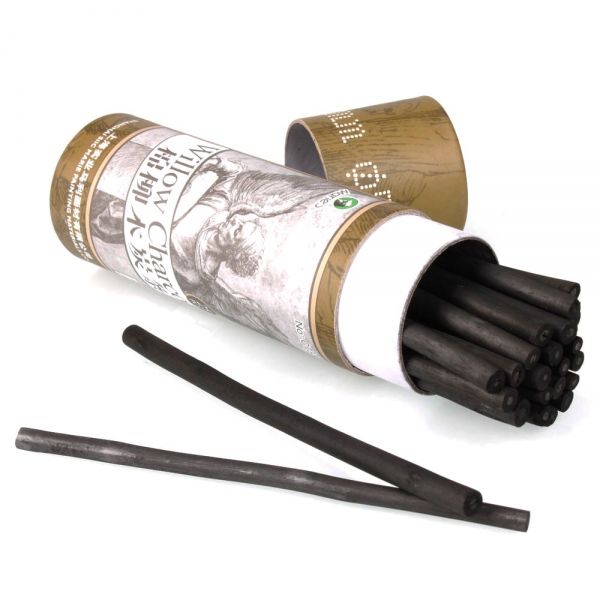 MARIES WILLOW CHARCOAL L135MM DIAM5-7MM 25 STICKS FOR SKETCH DRAWING