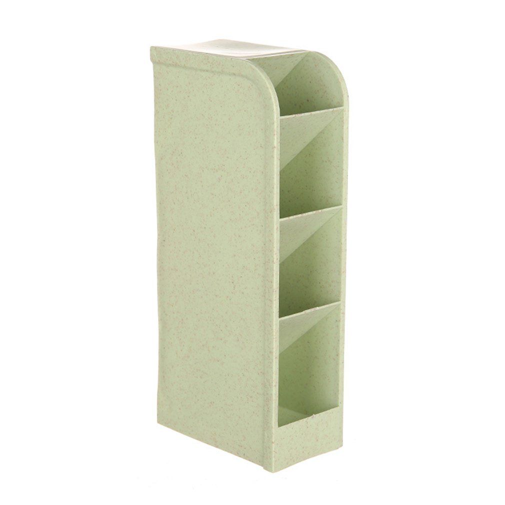 Wheat Pole Desktop Storage Box Sundry Box Office Desktop Cosmetics Storage Box Green