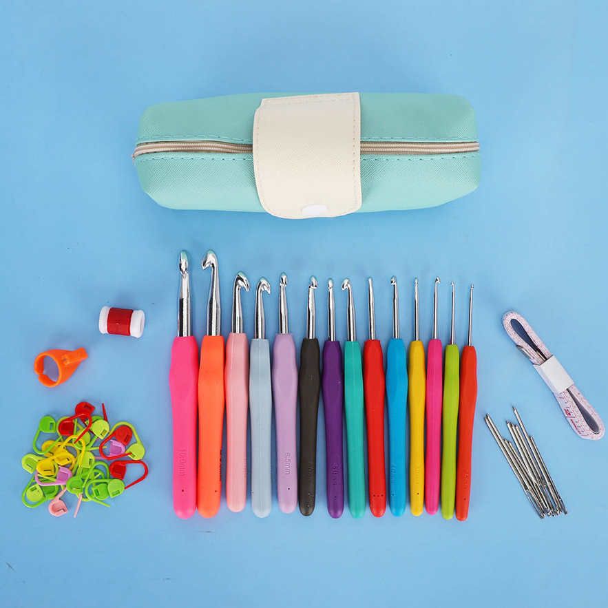 14pcs crochet hook set durable kit needles for knitting sewing