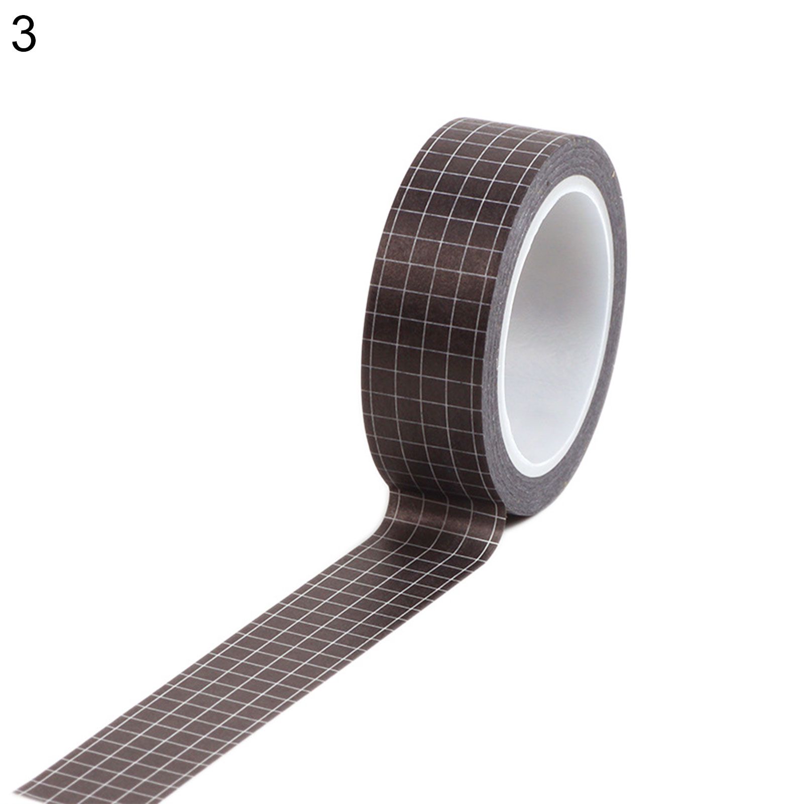 Solid Color Grid Adhesive DIY Planner Making Photo Album Decor Tape Sticker