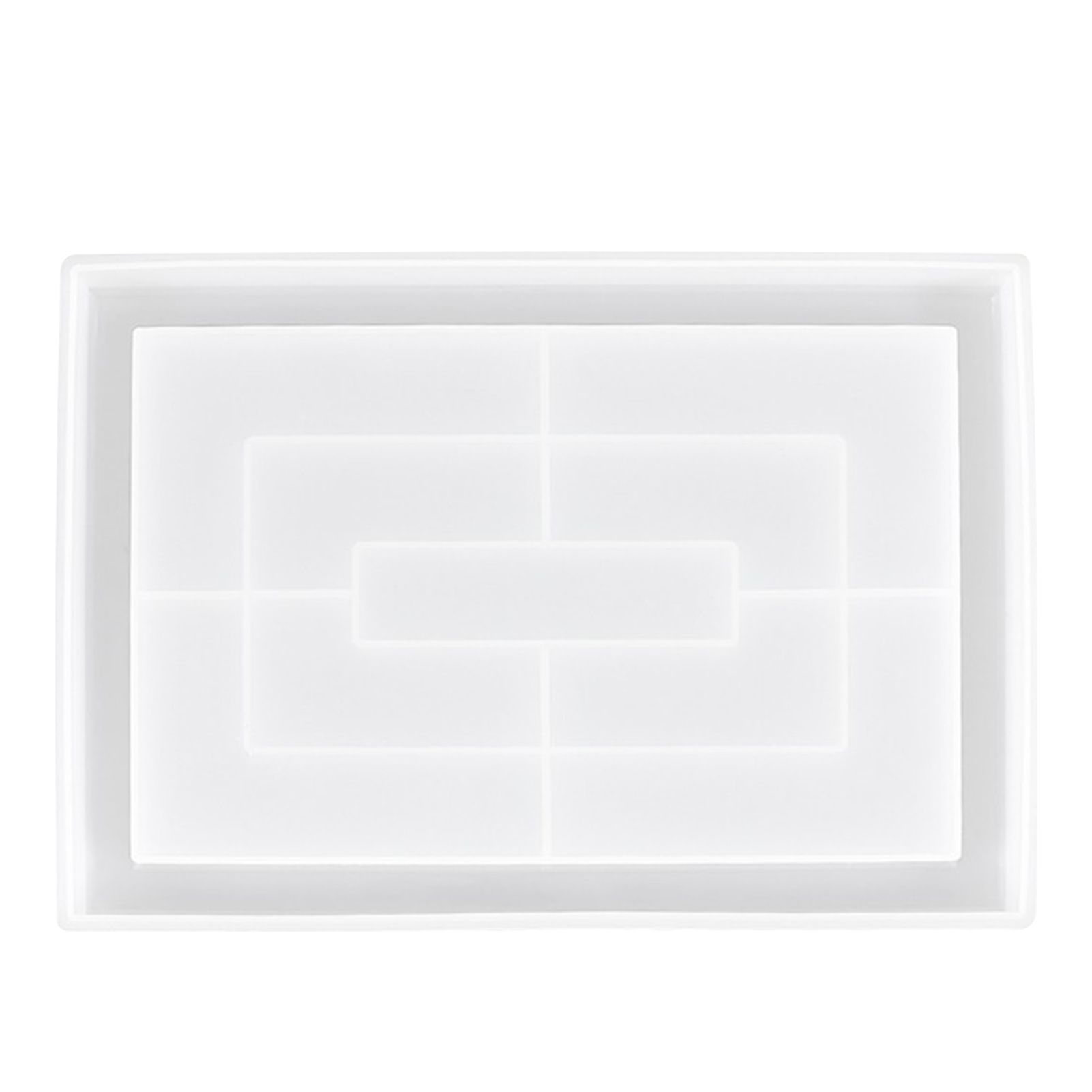Mold Translucent Rectangle Shaped Silicone DIY Silicone Plate Mold for Coaster