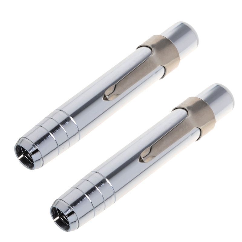 JAERBEE 2 PCS Silver Aluminum alloy Chalk Keeper Holder