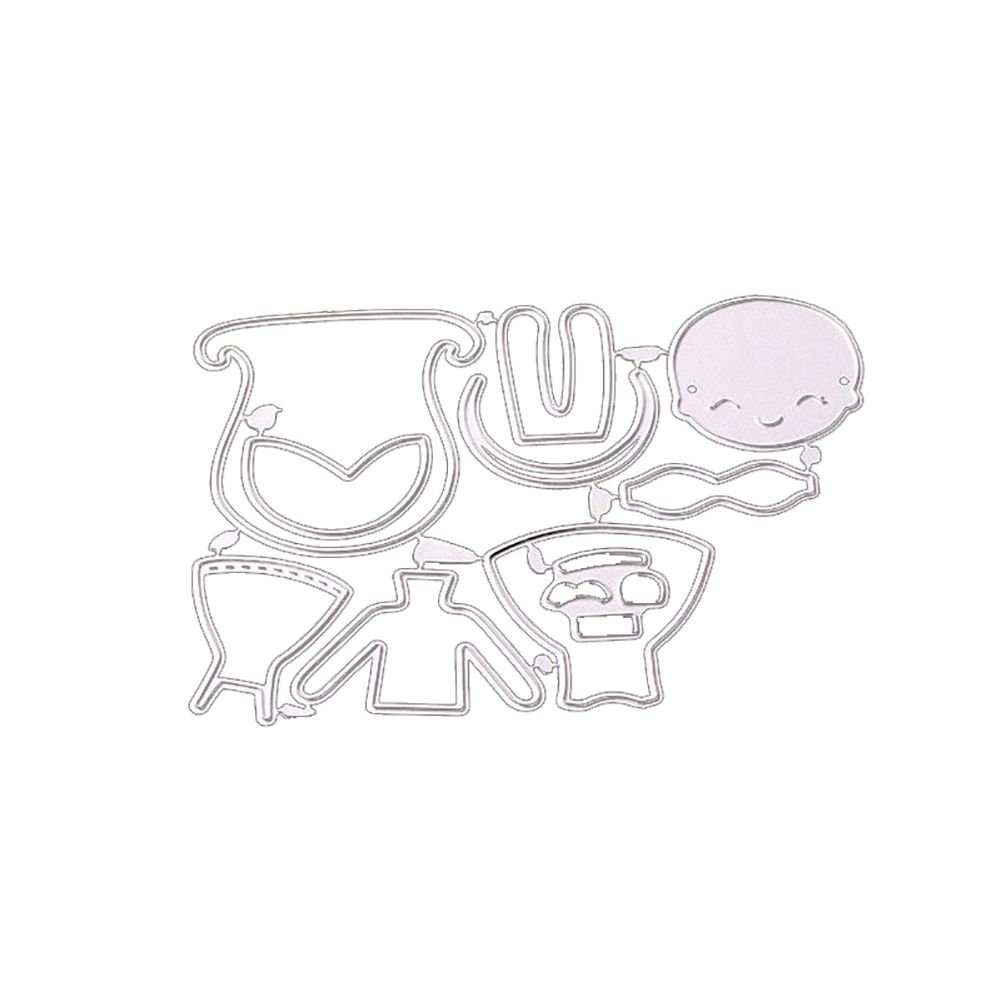 Cute Girls Metal Cutting Die Album DIY Scrapbooking Decor Embossing Stencil