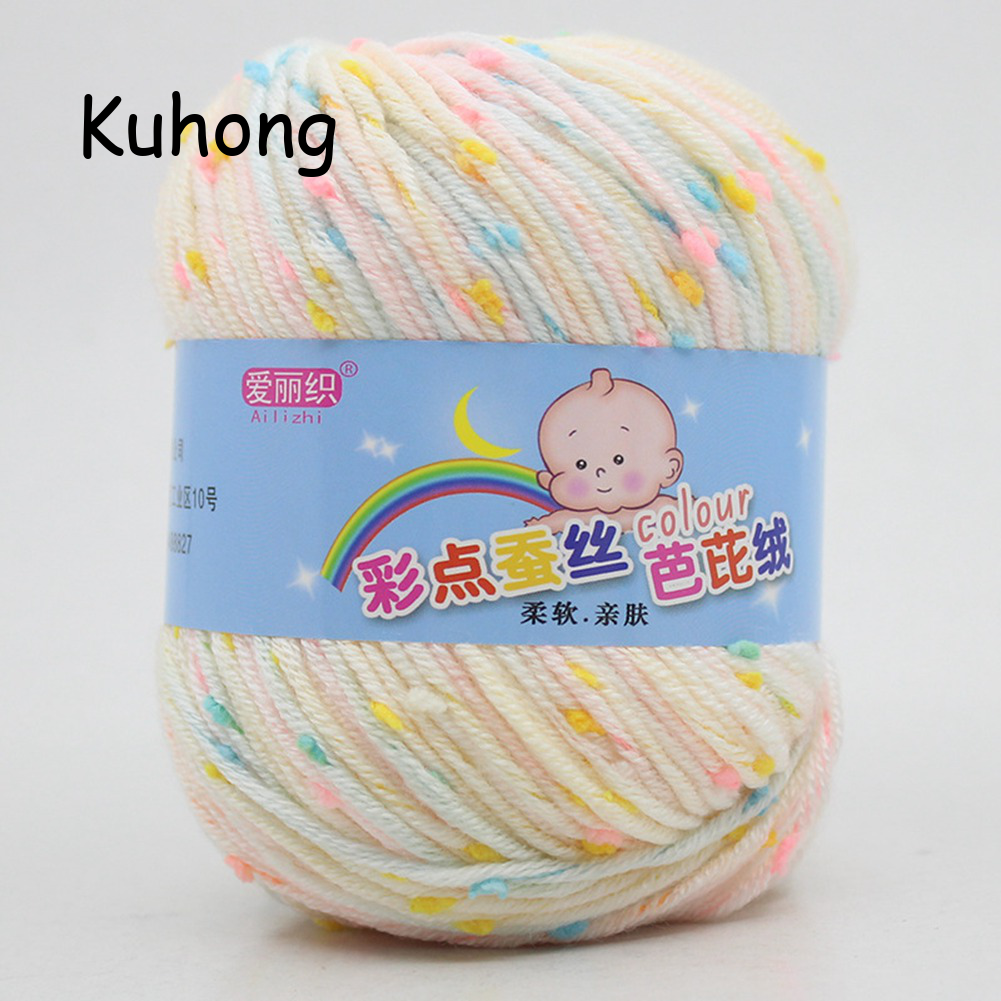 Baby Cotton Cashmere Yarn For Hand Knitting Crochet Worsted Wool Thread Colorful