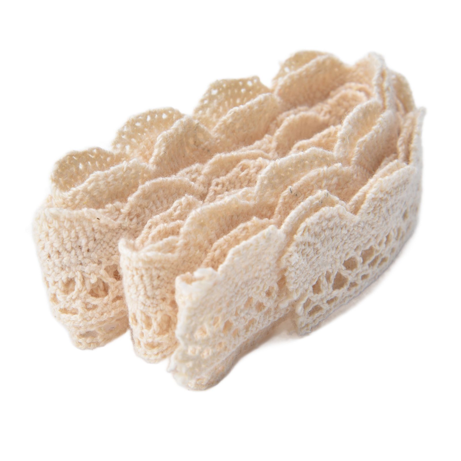 Lace Trim Embroidery Fabric Craft Ribbon 2cm Width 20 Yards for Curtain Clothes Tablecloth