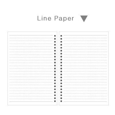 2019 A5 A6 dotted grid blank spiral Notebook paper note sketchbook travel journal diary filofax muji Style Planner bullet agenda