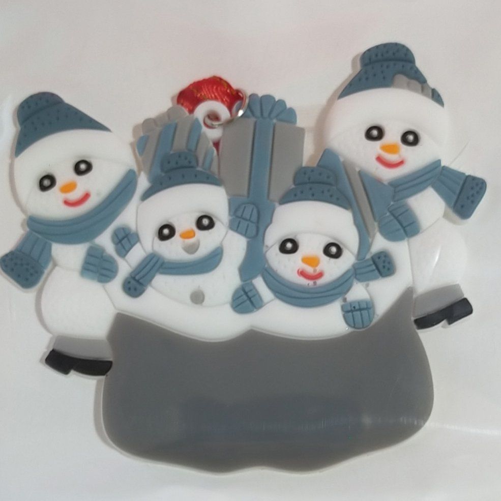 2020 ChristDecoration Family DIY Christ PVC Pendants Snowman Pendants Wearing Hats And Scarf
