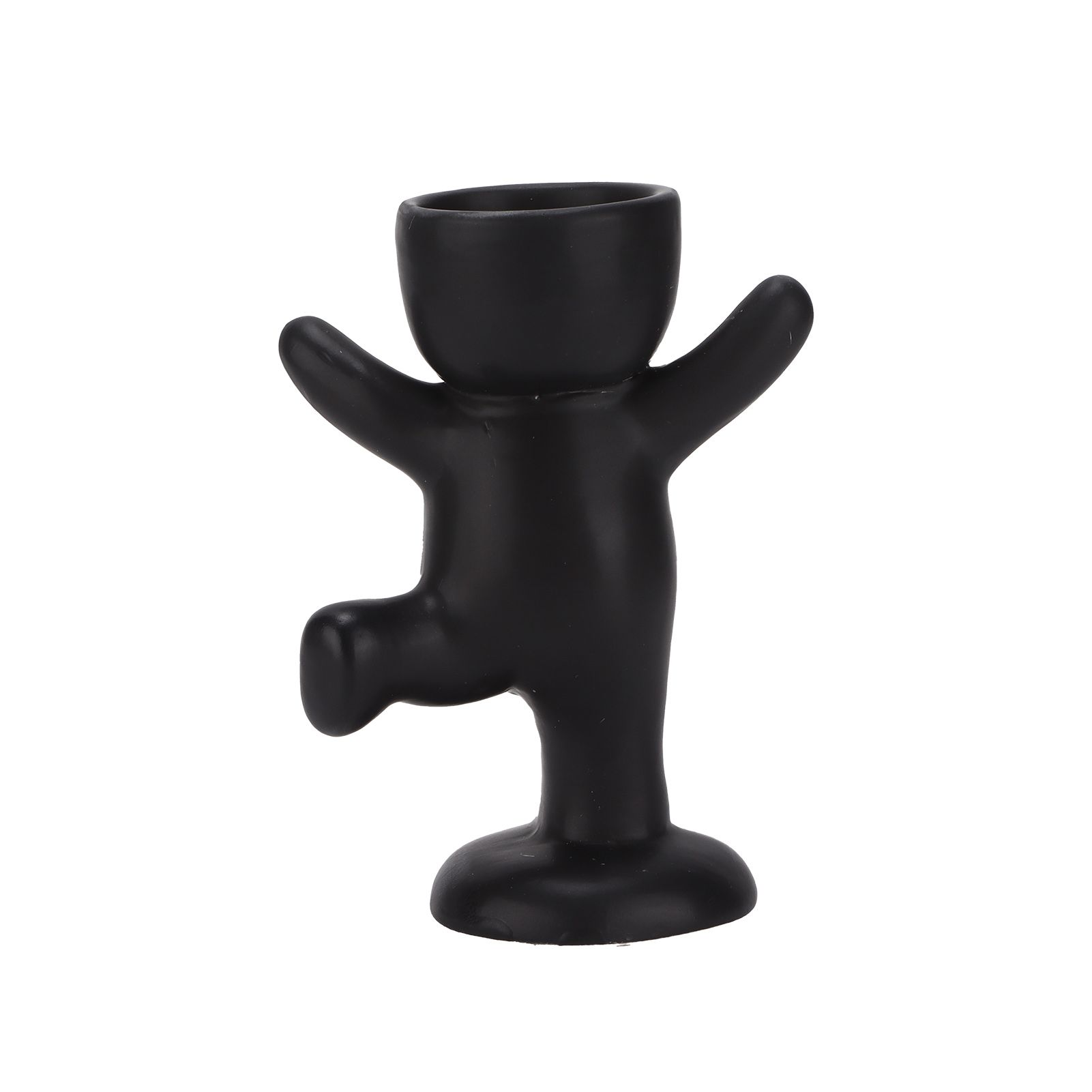 Flower Succulent Pot Imitation Humanoid Dancing Black Crafts For Home Furnishing