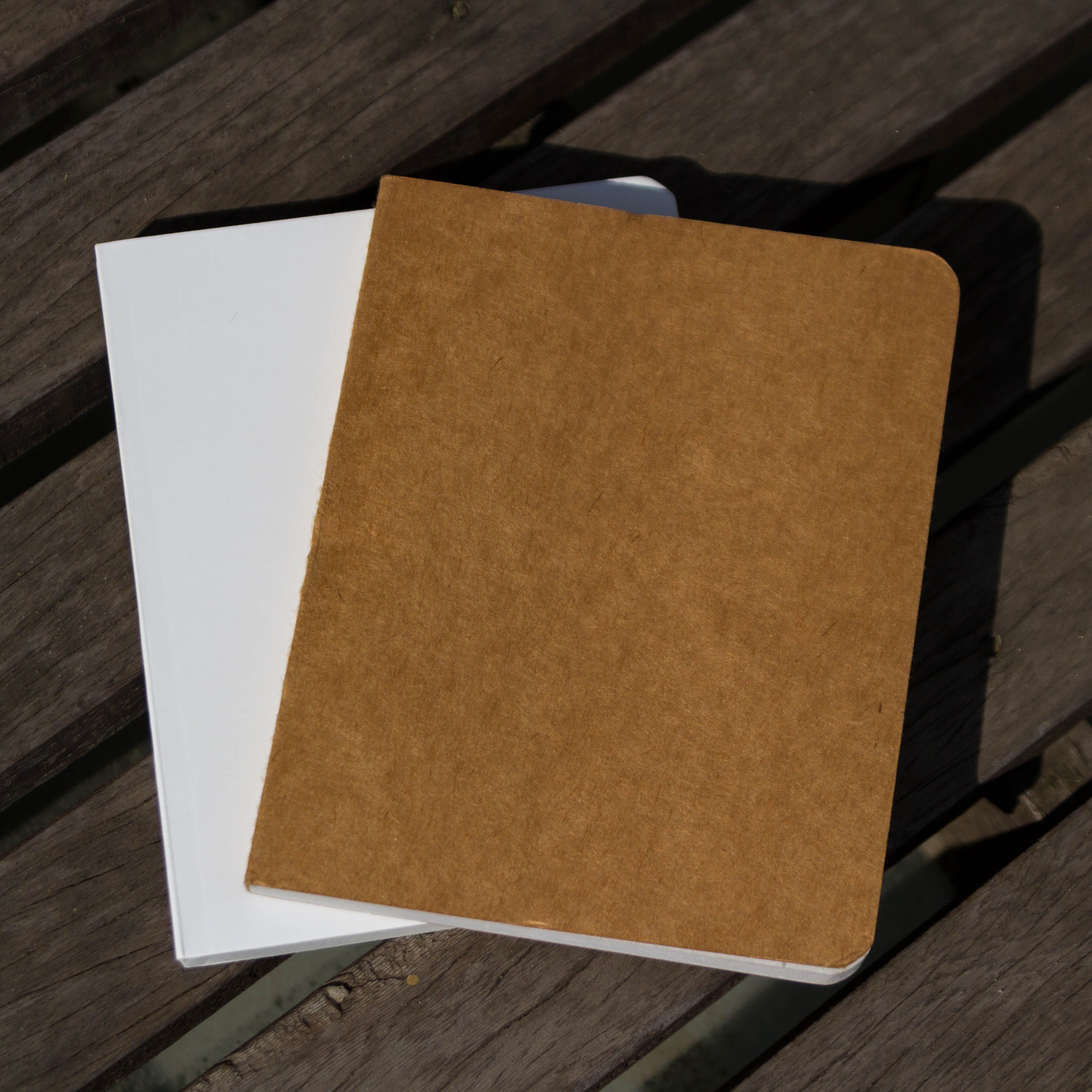 Pocket Series White & Kraft Notebook 2-Pack