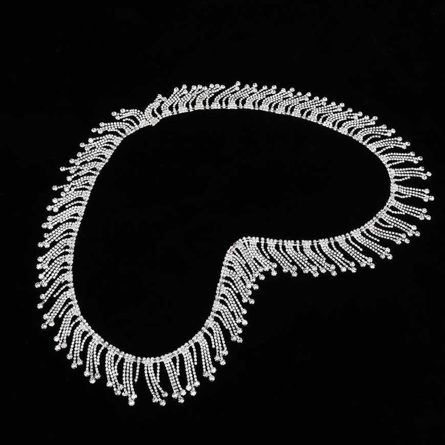 5 cm Tassel Chain Rhinestone Necklace Hand Made DIY Decoration New