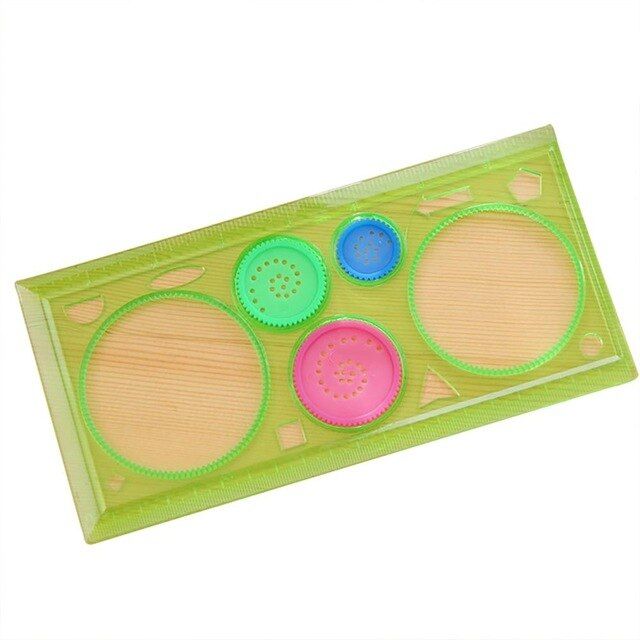 Painting Ruler Transparent Million Flower Ruler Drawing Template Ruler Versatile Ruler