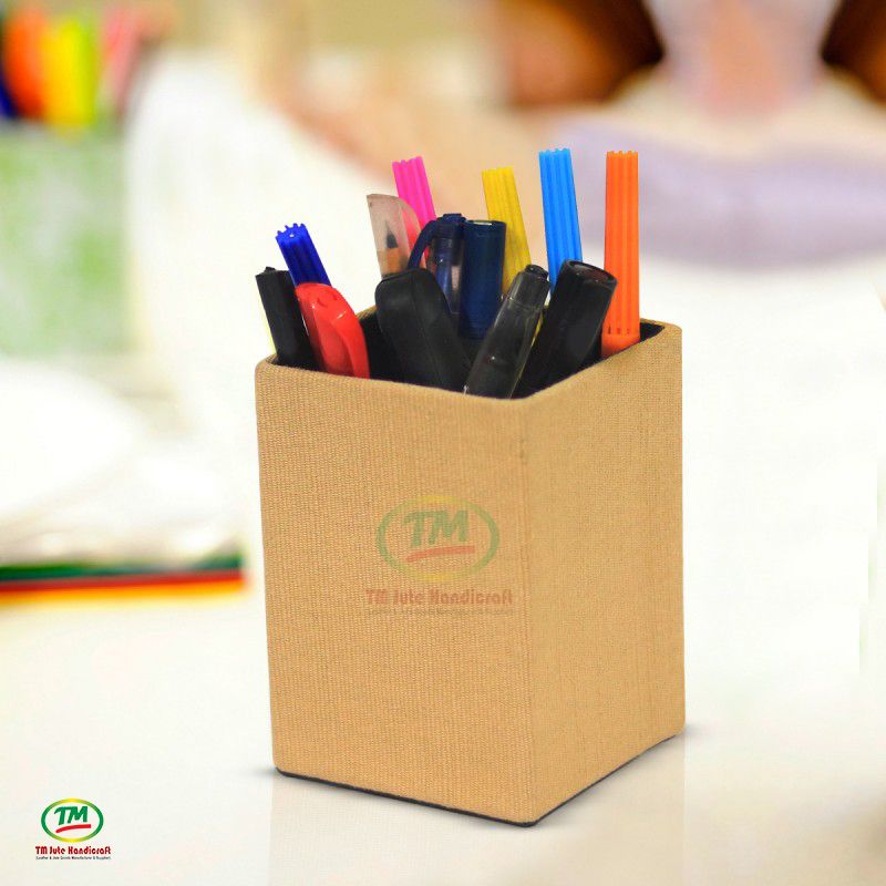 Jute Pen Holder Brown (কলমদানি)
