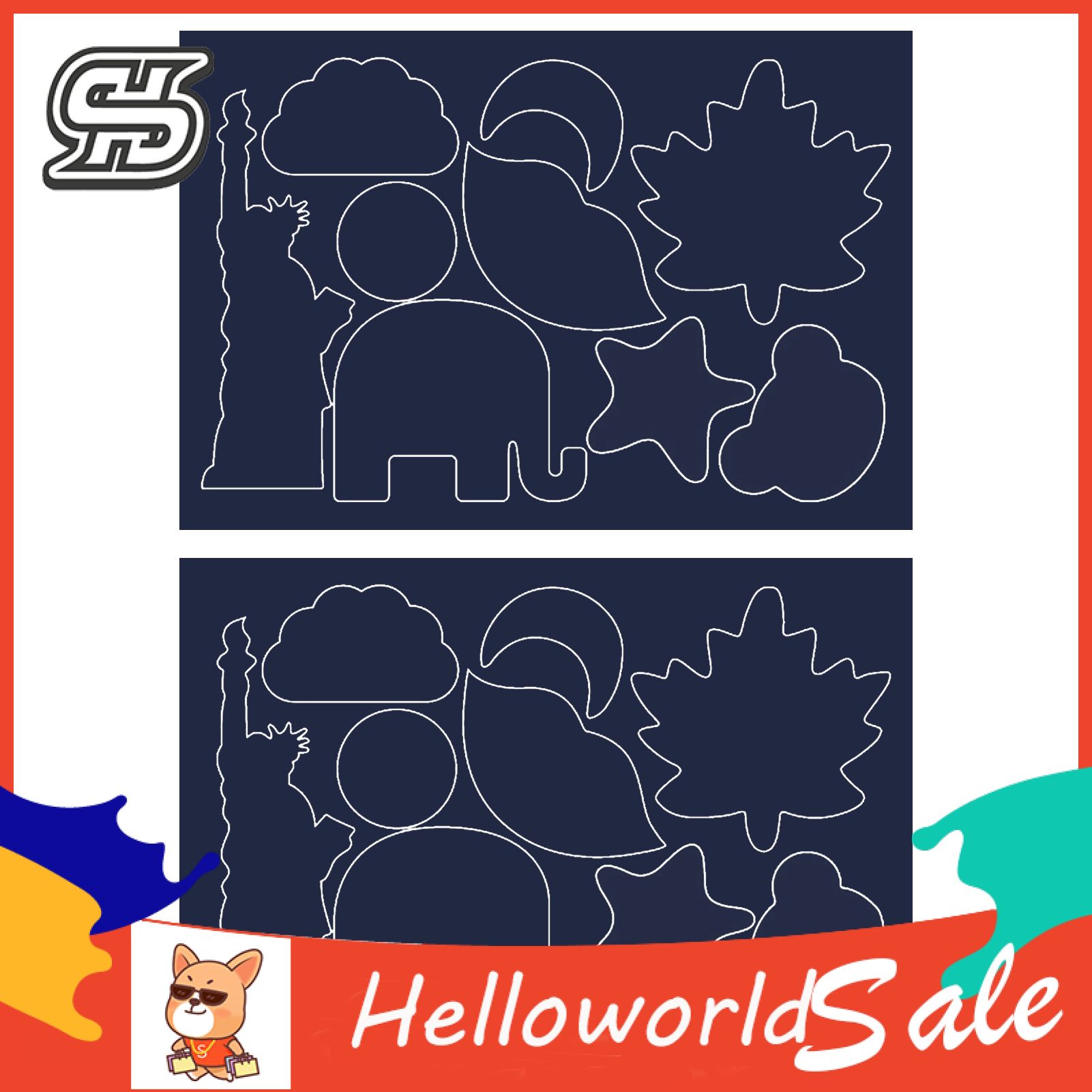 Patch Sticker Lightweight Elastic Eco-friendly Patch Applique Decor