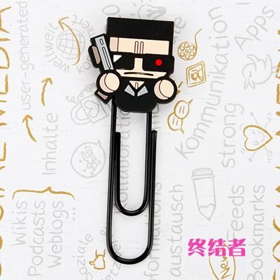 1 PC New cartoon hero bookmarks Kawaii Paper clip Super book holder stationery office School supplies