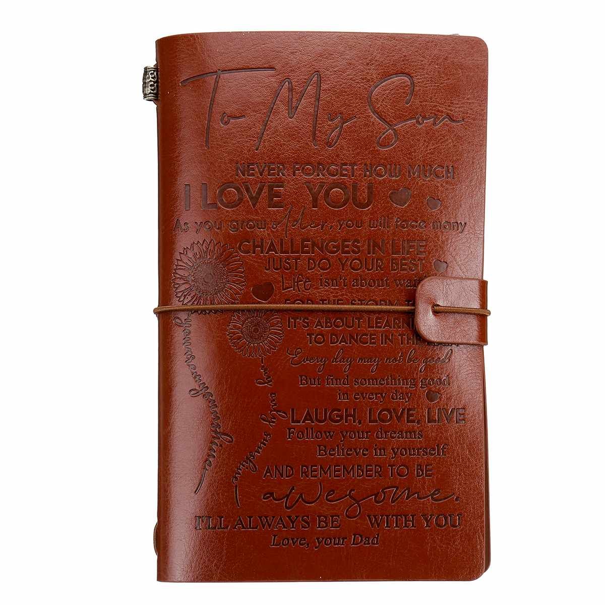 A6 Notebo Memo Pad Soft Engraved Leather Journal Notebo Diary To Daughter/Son/Grandson Engraved Notebo Diary(null)