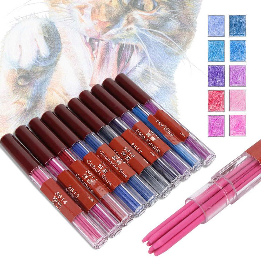 Automatic Pencil Refills 10Pcs 2.0mm Mechanical Colorful Leads for Painting Writing