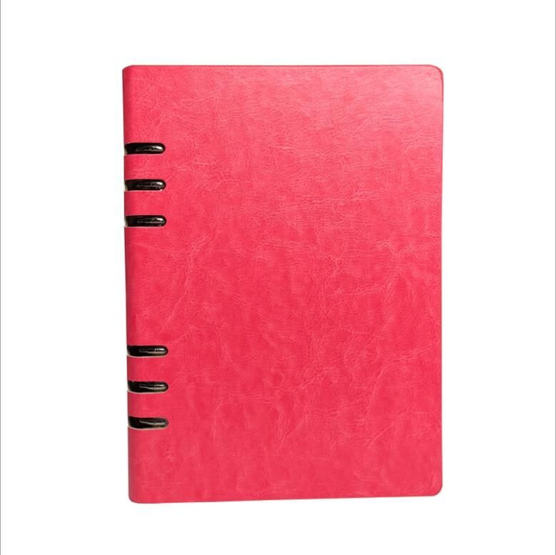 A5 Loose-leaf PU Leather Business Spiral Notebook Diary Memo Notes To Do It Planner Weekly Schedule Notepad Office Stationery(null)