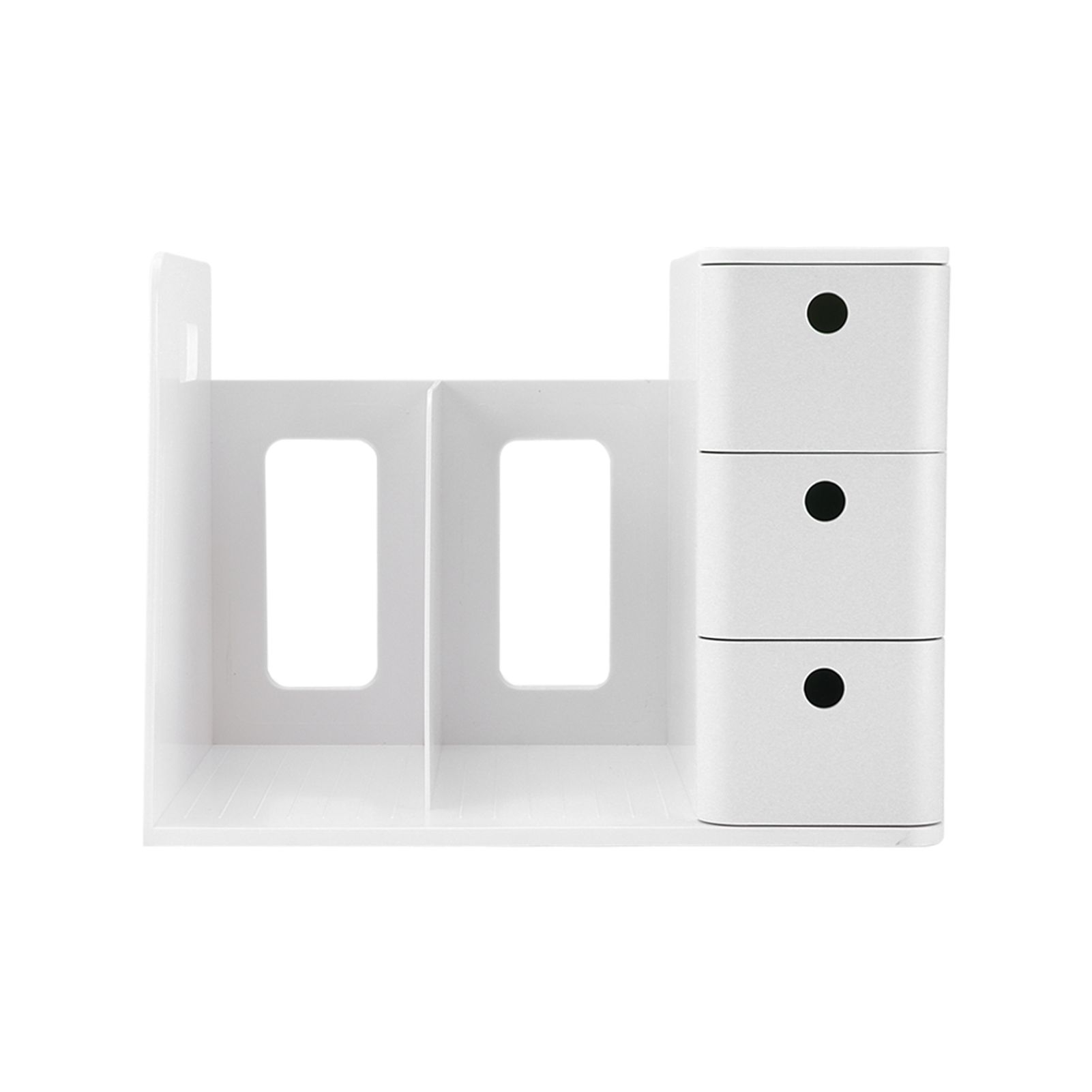Bookshelf Desk Storage Organizer Left Right Structure Design Occupies Less Space for Home Classroom Office