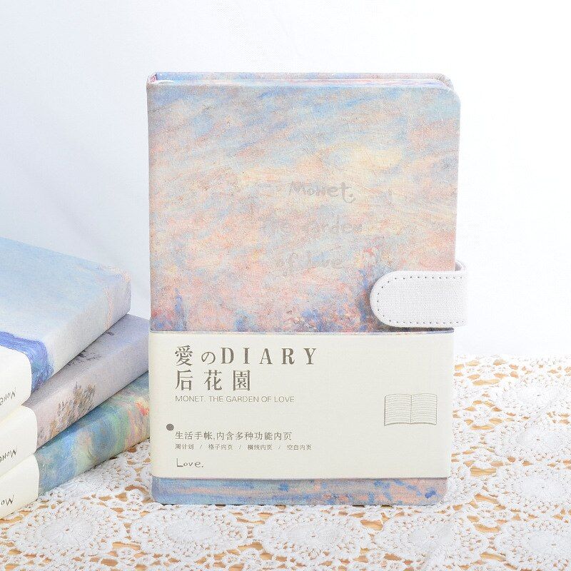 1 pcs Creative trend color page A5 notebook back garden series diary hardcover diary Korean stationery school supplies