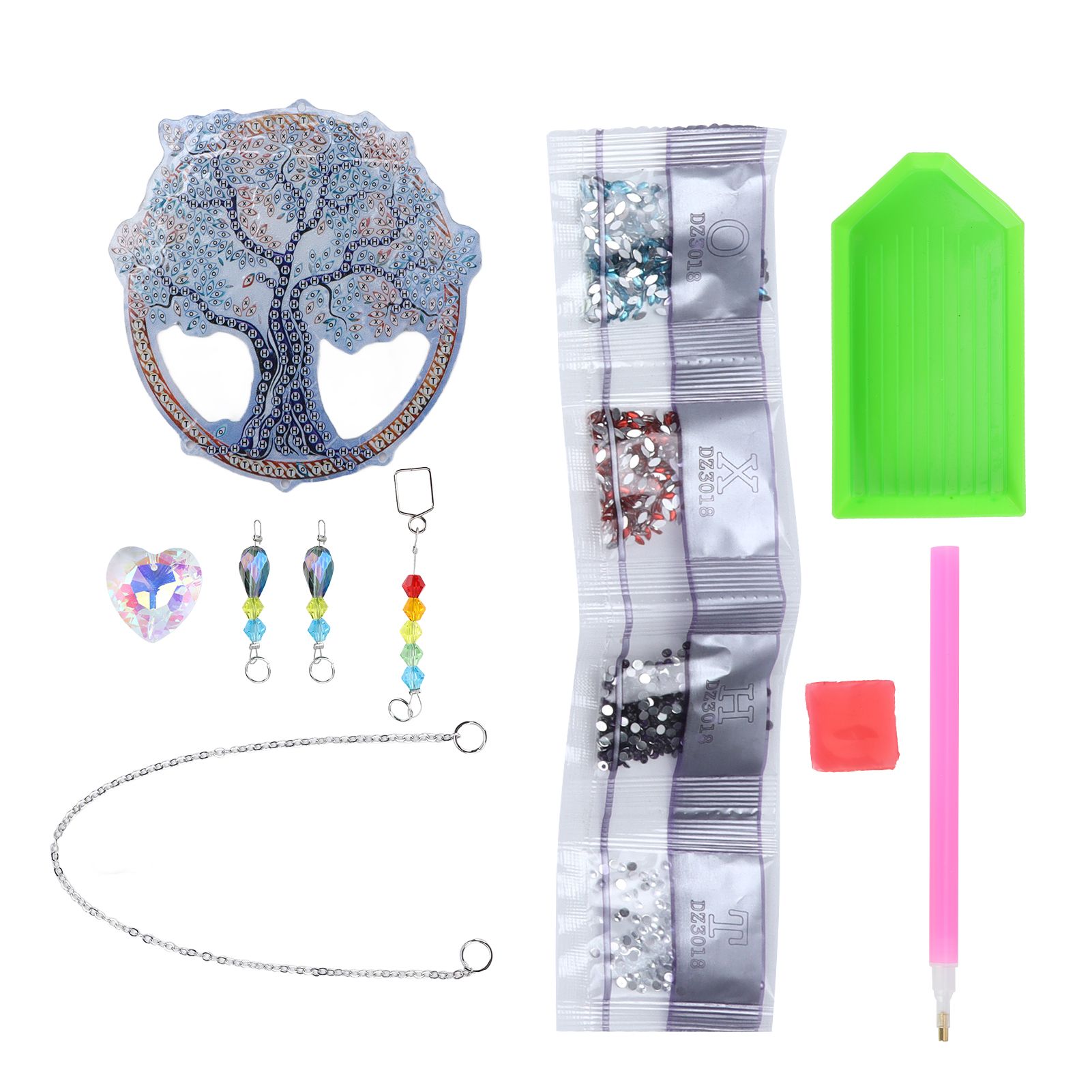 Himeng La Rhinestones Pendant 5D Life Shape DIY Painting Car Decorative Ornament Accessories