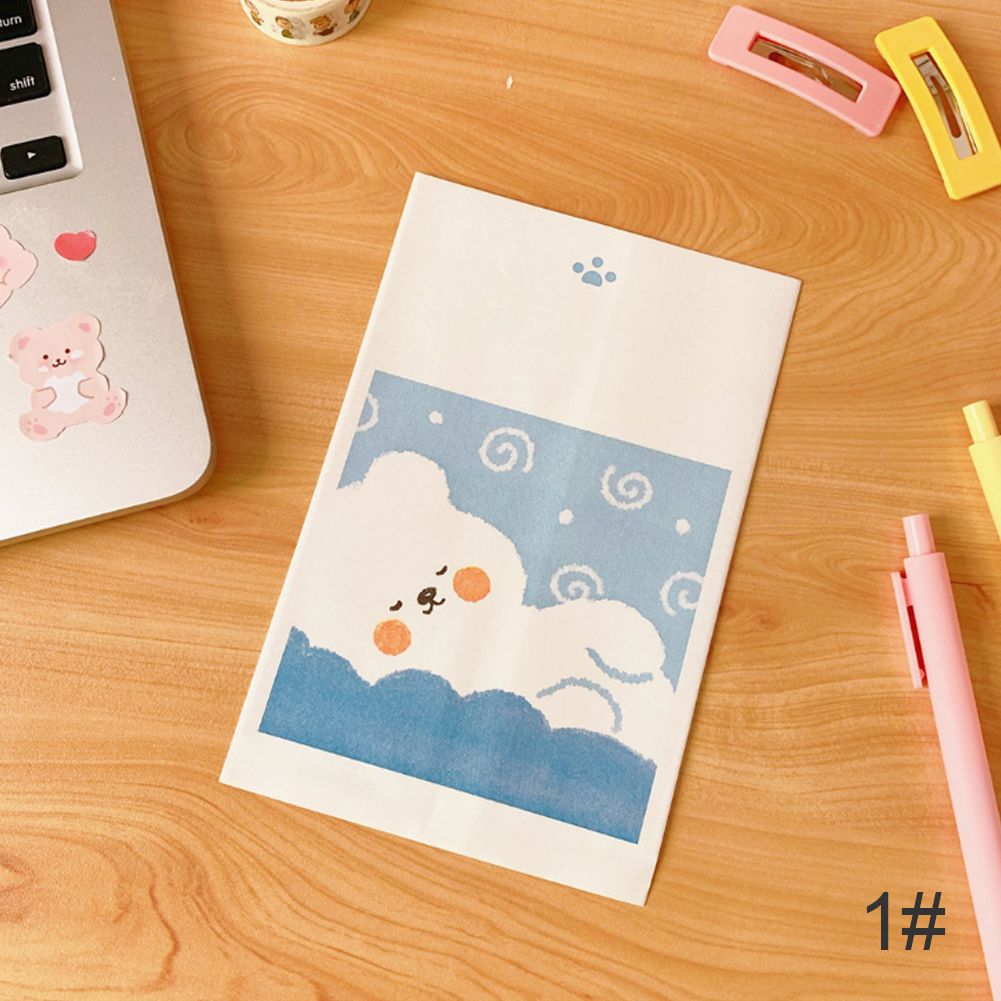 Cute Cartoon Cloud Bear Kraft Paper Bags Gift Paper Candy Bags Jewellery Pouches Party Gift Bags Wrapping Supplies