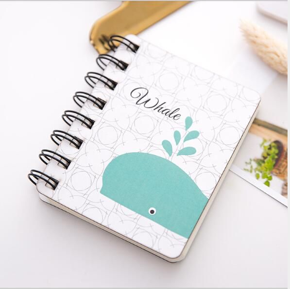 1 Piece Kawaii Animal Pocket Blank Note Planner Spiral Notebook Journal Diary Notepad School Office Stationery