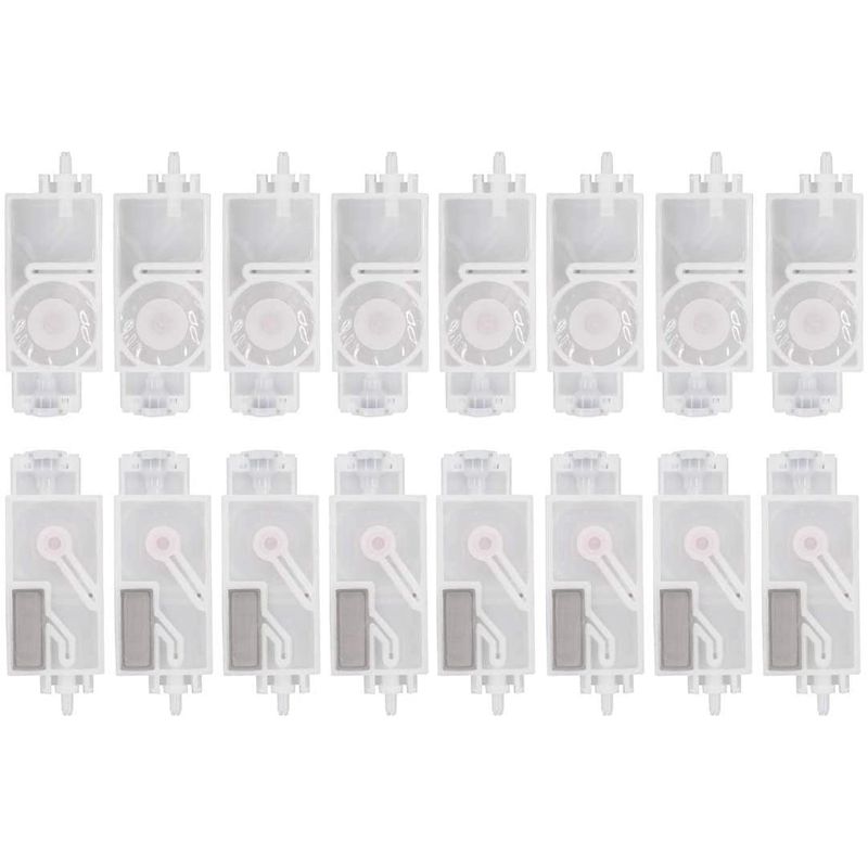 16PCS Ink Damper for Mimaki Jv33 Jv5 Cjv30 Roland Mutoh Galaxy Human Wit-Color Dx5 Print Head Dumper Filter - Transparent color