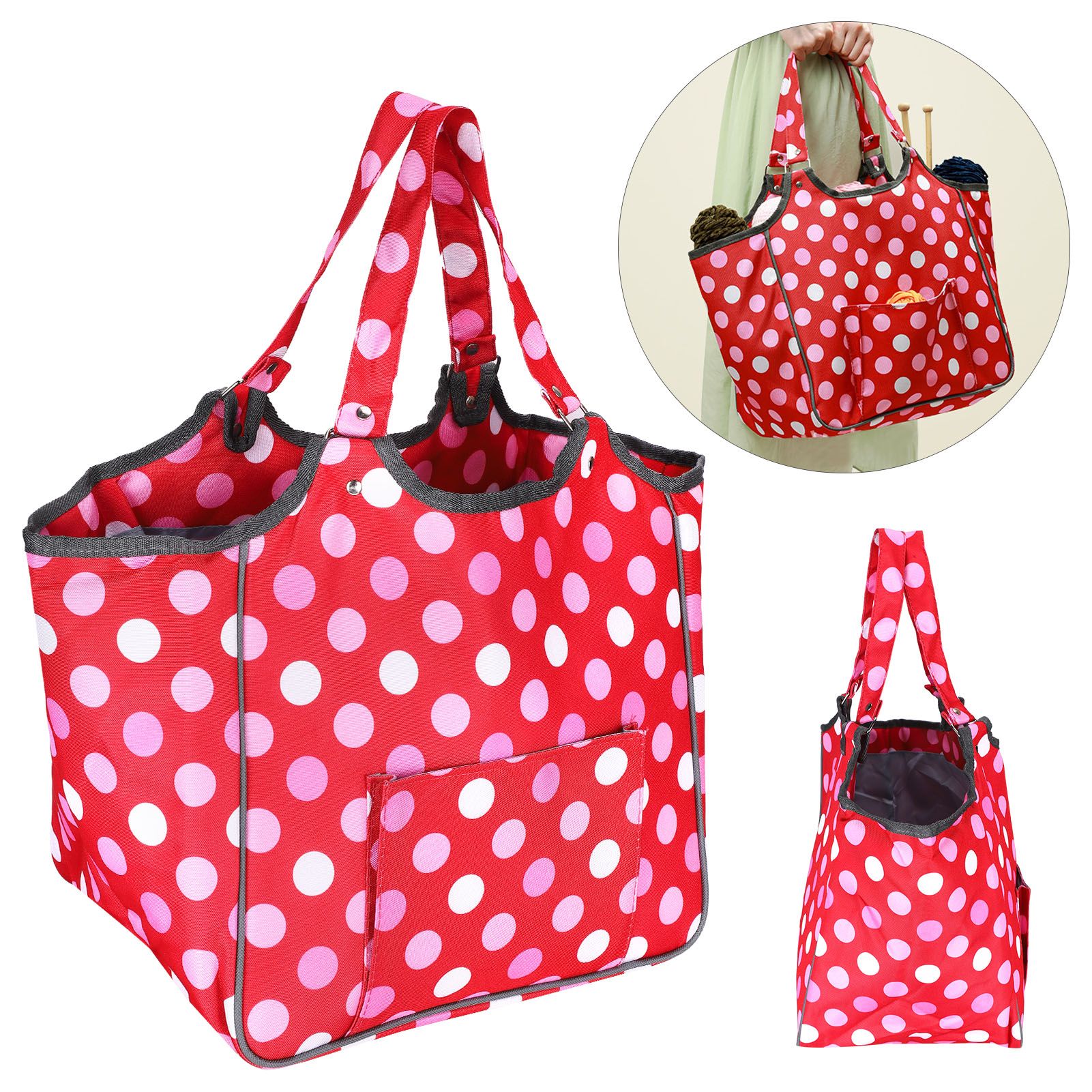 Knitting Tools Storage Bag Tote Sewing Organizer Home Daily Crochet Accessories Handbag