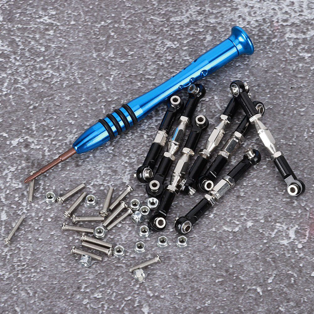 Metal Pull Rod Set Remote Control Car Spare Part for Wltoys 1/14 144001 RC