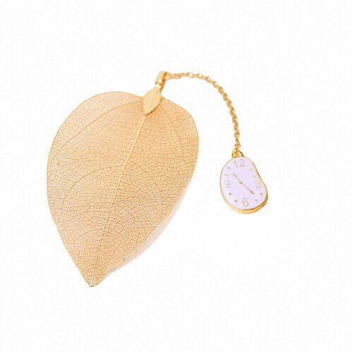 1pcs Leave Pendant Alice Clock Rabbit Bookmark Reading Item Creative Gif School Office Supply for Kids Children Stationery