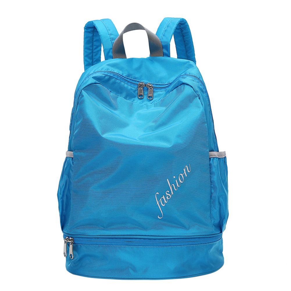 Dry Wet Separation ravel Bag Folding Backpack Outdoor Sports Cycling Backpack Storage Bag color