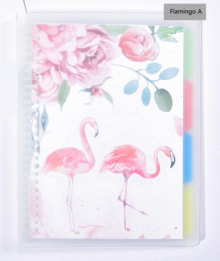 Harphia A5 B5 Kawaii Spiral Notebook Divider Cute Fine Organizer Separator Pages 4 sheets  PP Matt Frosted Plate Index Paper