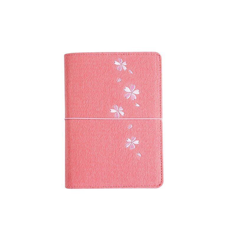 Felt Notebook A5 A6 Spiral Notebook Diary Ring Binder Journal Agenda Planner Embroidery Process Organizer