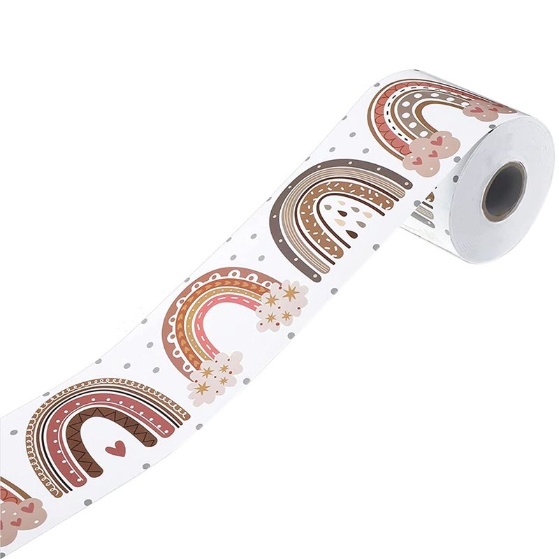 20M Boho Rainbow Bulletin Board Borders Rainbow Straight Borders Classroom or Home School Decoration