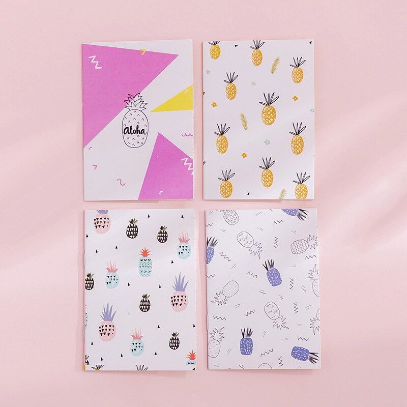 1 Pcs Mini Fruit Cactus Notebook Cute Flamingo Note Book Diary Day Planner Kawaii Journal Stationery gift School Supplies