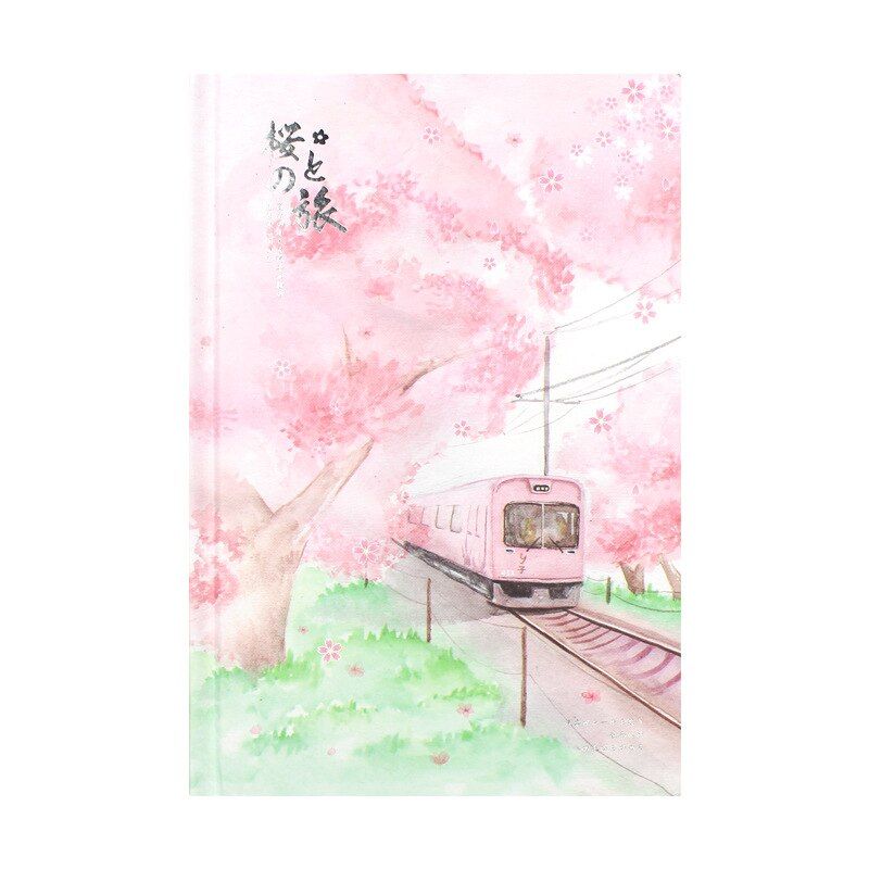 Sakura Girl Notebook Filler Papers Color Planner Inside Page Gift Stationery School Supplies Journal Kawaii(null)