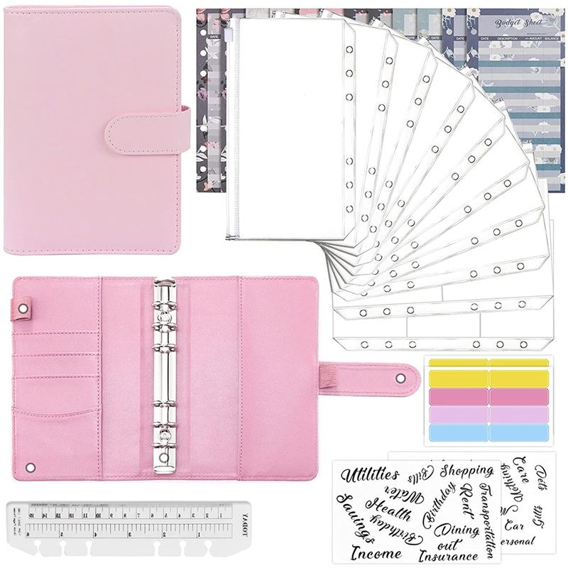 Budget Binder Set-28 Pieces of Budget Binder,Money Saving Binder, Cash Envelope for Budget and Financial Management