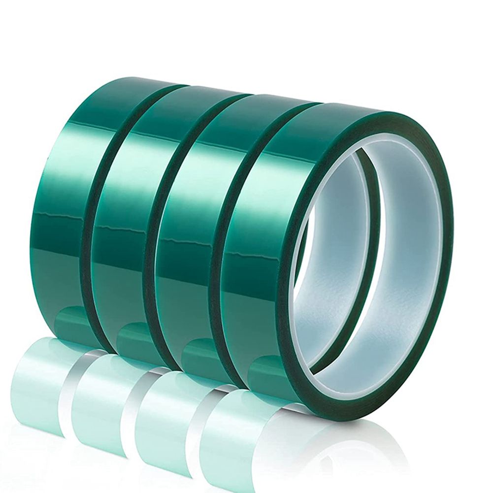 4 Rolls Heat Tapes Transfer Tape Sublimation Heat Resistant Tape Heat Vinyl Press Tape for DIY Crafts on T-Shirt Fabrics