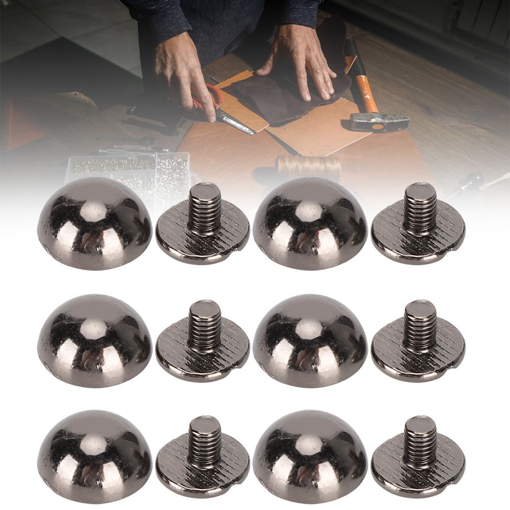 Round Head Shoe Rivets Mushroom Screw Dome DIY Stud Buttons for Bag Shoes Clothing Decor