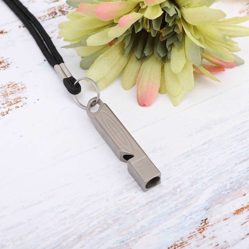 Portable Survival Whistle Titanium Alloy Student Outdoor Activities Emergency PE Teacher Supplies