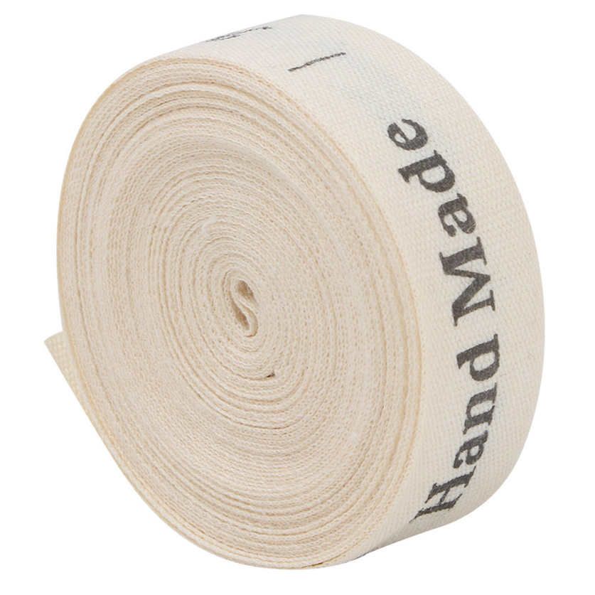 Cotton Ribbon 5 Yard Gift Package 1.5cm Wide Handmade Natural Supplies Craft Wrapping Bow