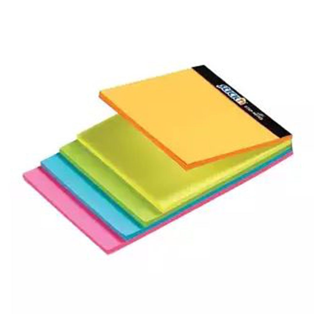 3'x5' Inch Colorful Sticky Notes With 100 Pages - 2 Packs