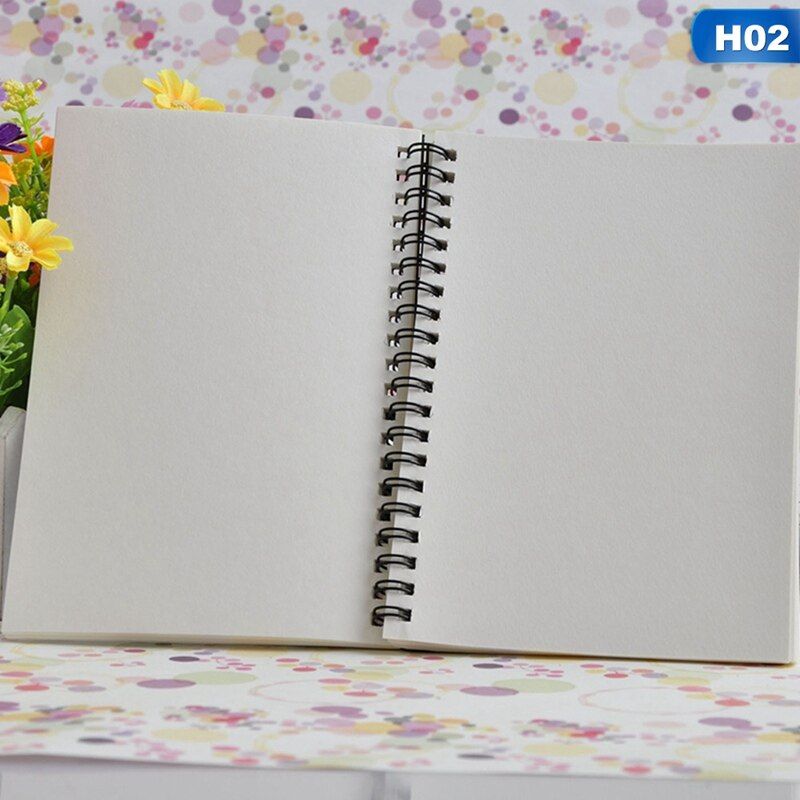Retro Simple Coil Sketch Notebook Painting Notepad Kraft Paper Diary Blank&kraft Inner Pages Students Notebook Business