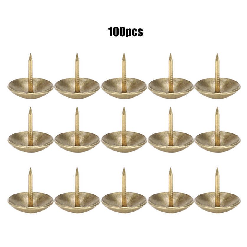 Craft 100Pcs Upholstery Nail Cyan Bronze Iron Wooden Box Decorative Furniture Hardware Accessories
